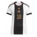 Cheap Germany Serge Gnabry #10 Home Football Shirt Women World Cup 2022 Short Sleeve